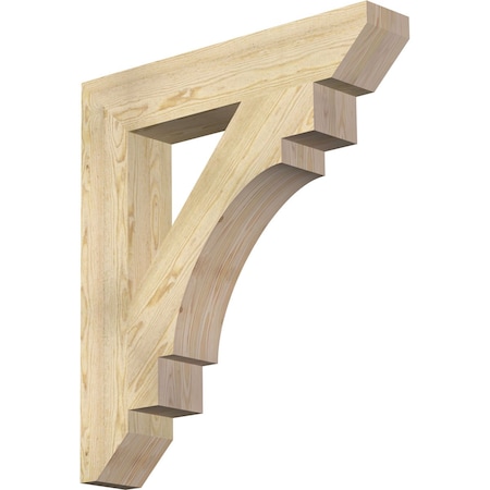 Ekena Millwork Merced Slat Rough Sawn Bracket, Douglas Fir, 6"W x 34"D x 38"H BKT06X34X38MRC06RDF